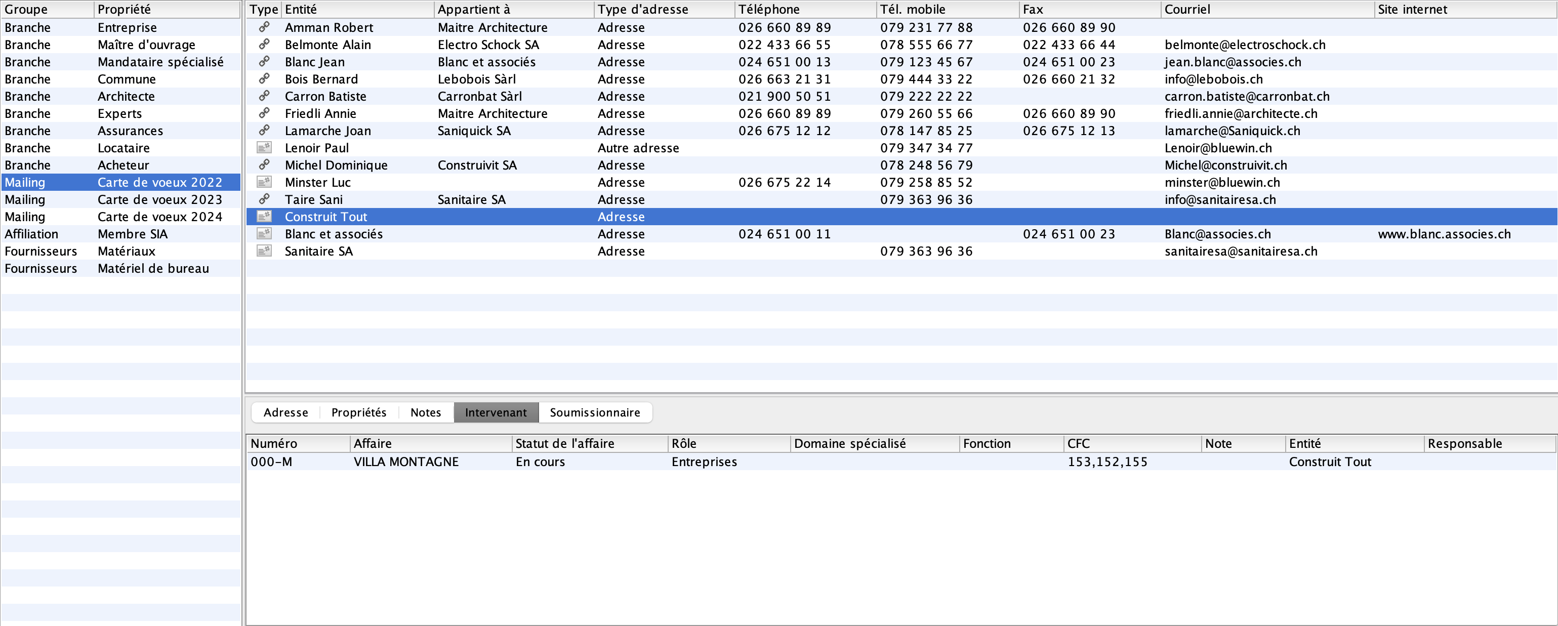 Groupes d'adresses intelligents: Moins de recherche. Trouver rapidement.