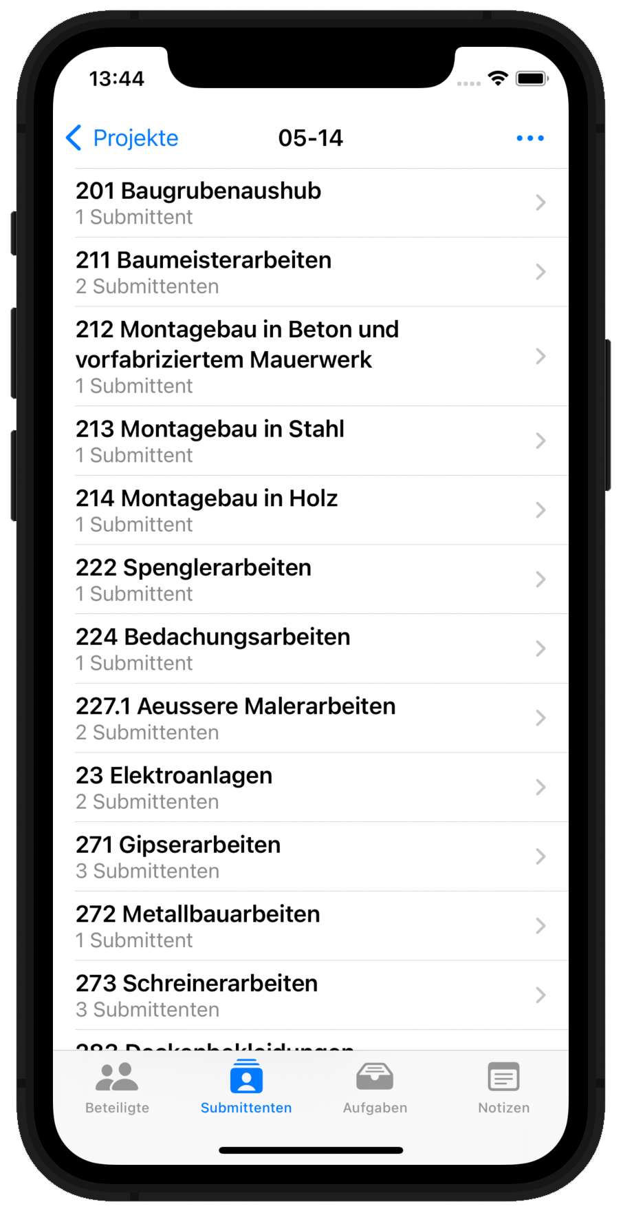 DELTAproject App - Submittenten immer zur Hand