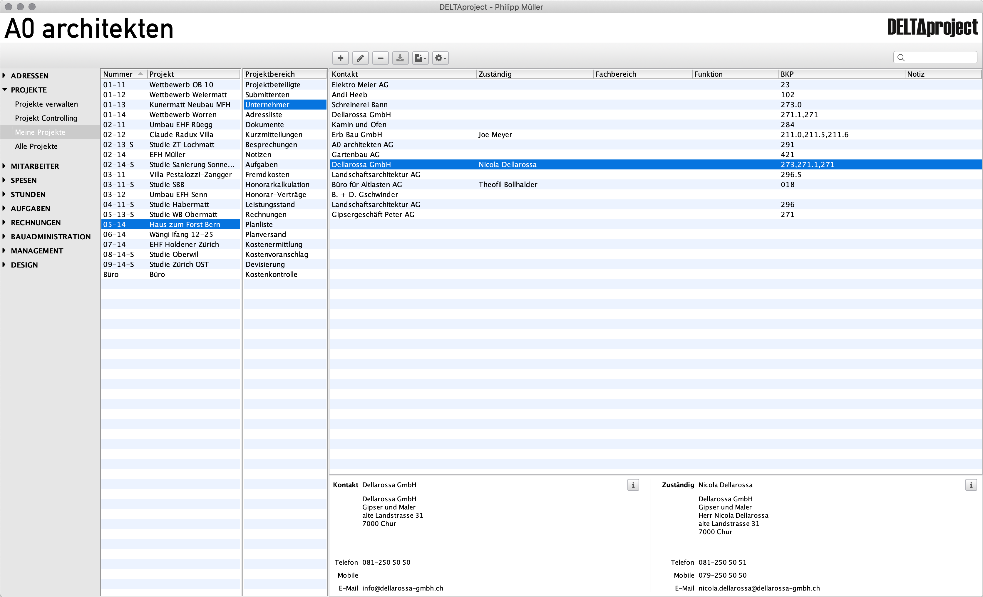 Organisation von Dokumenten und Informationen im Projekt